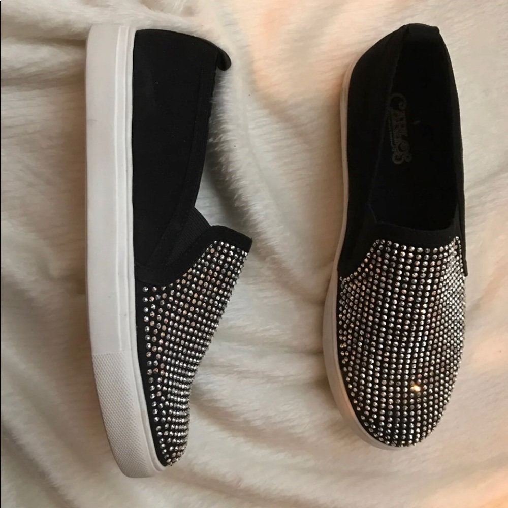 Dazzled slip on sneakers